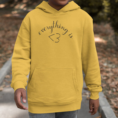 Everything is Love Cursive Youth Hoodie