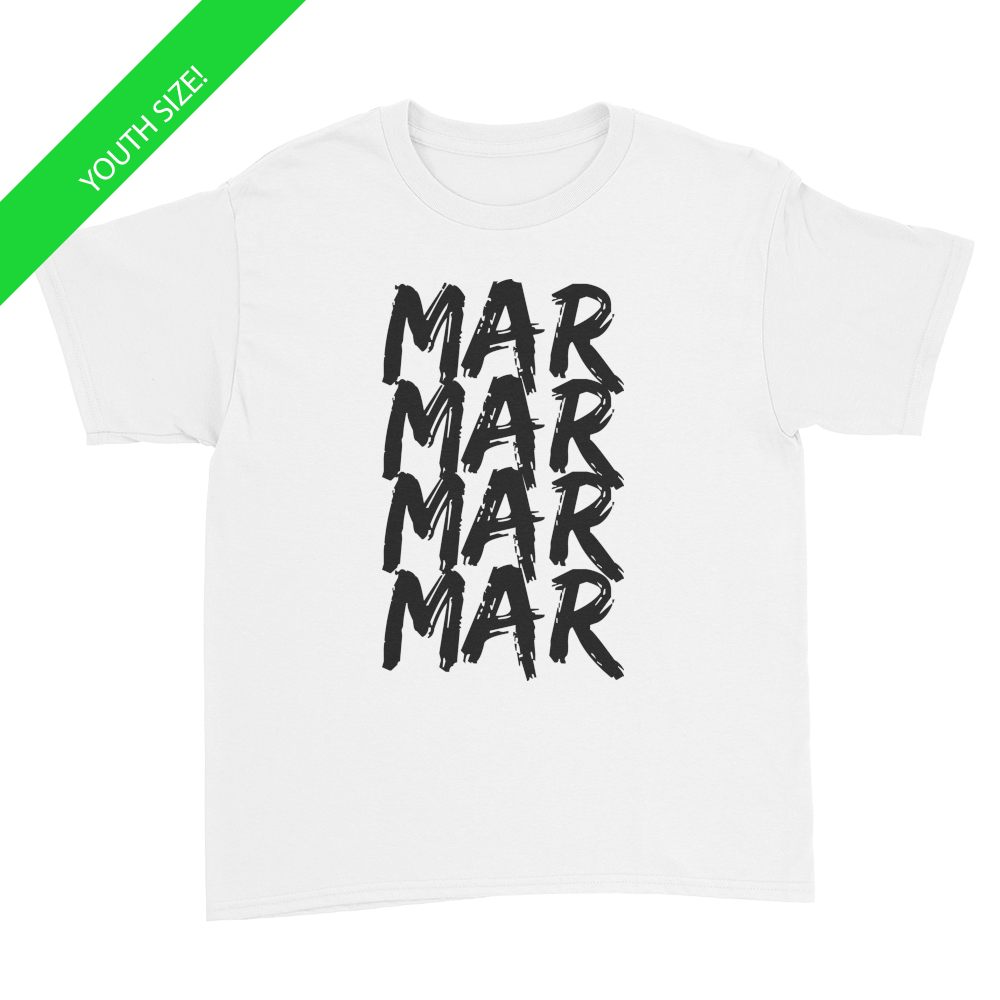 MarMar Stacked - Youth T-Shirt White