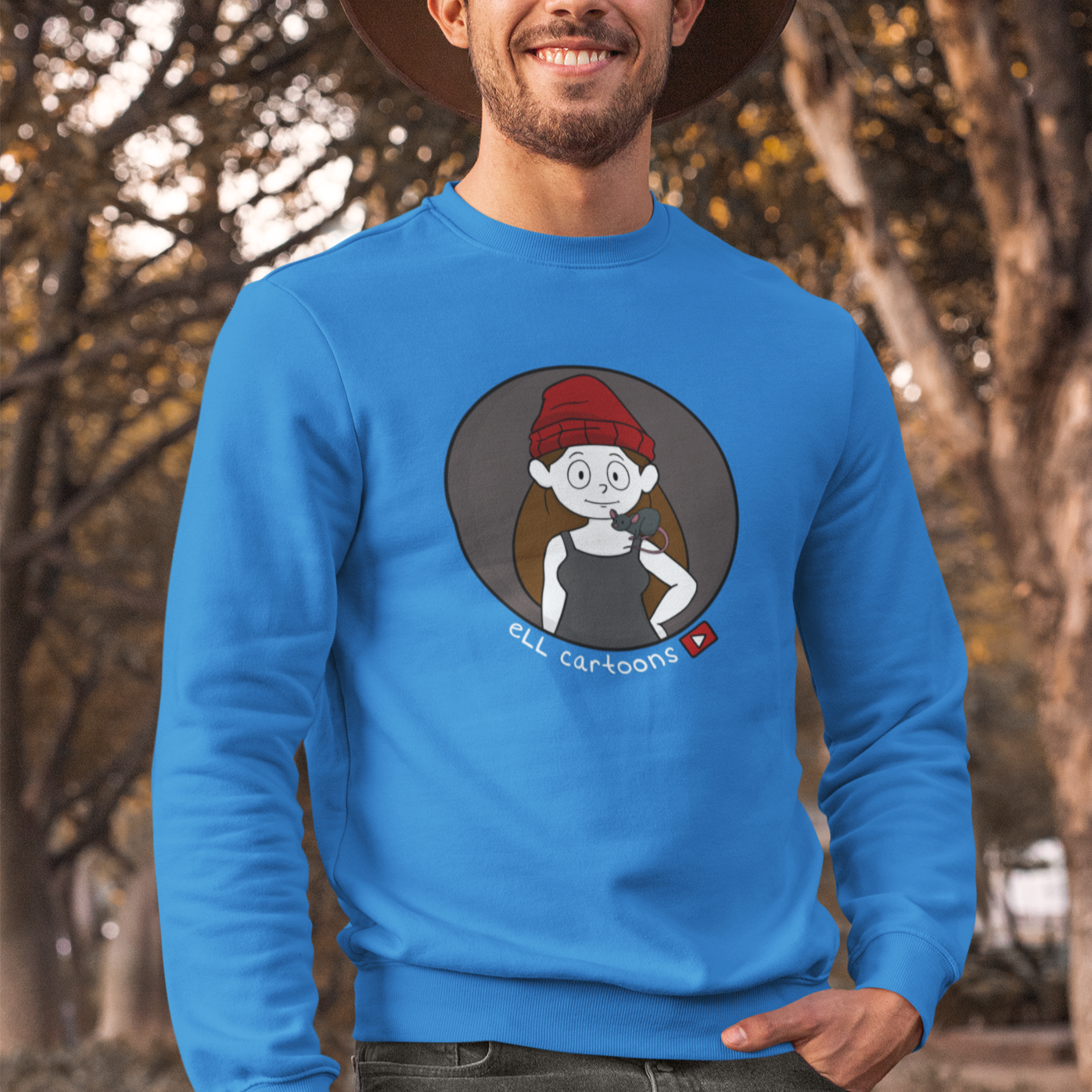 Ell Cartoons Colored Soft Sweater