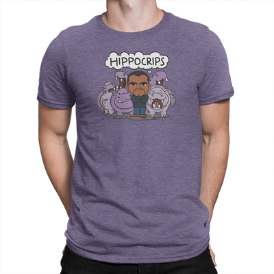 Hippocrips Unisex Shirt Heather Purple