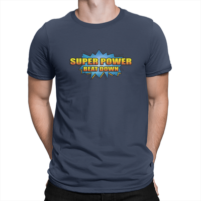 Super Power Beat Down - Unisex T-Shirt Navy