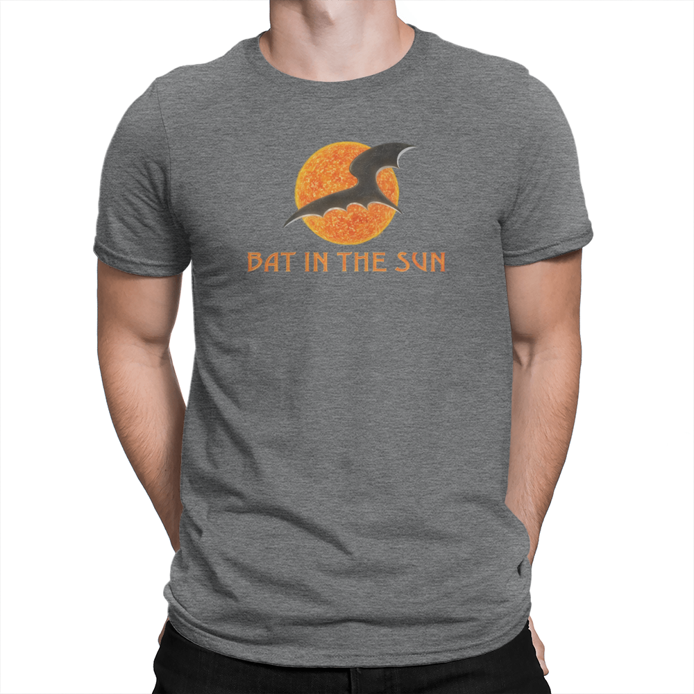 Bat In The Sun Logo - Unisex T-Shirt Dark Grey Heather