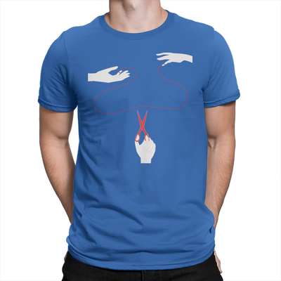 The Red String of Fate - Unisex T-Shirt True Royal