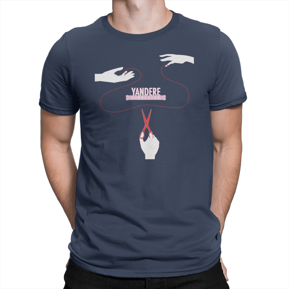 The Red String of Fate (Logo) - Unisex T-Shirt Navy