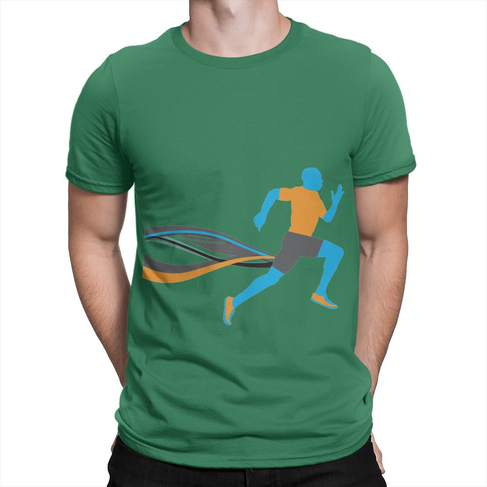 Male Runner - Unisex T-Shirt Kelly