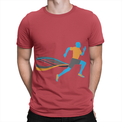 Male Runner - Unisex T-Shirt Red