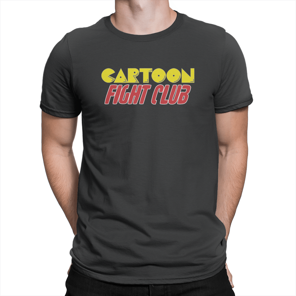 Cartoon Fight Club - Unisex T-Shirt Black