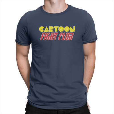 Cartoon Fight Club - Unisex T-Shirt Navy