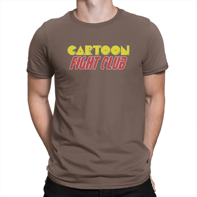 Cartoon Fight Club - Unisex T-Shirt Brown