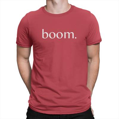 boom. - Unisex T-Shirt Red