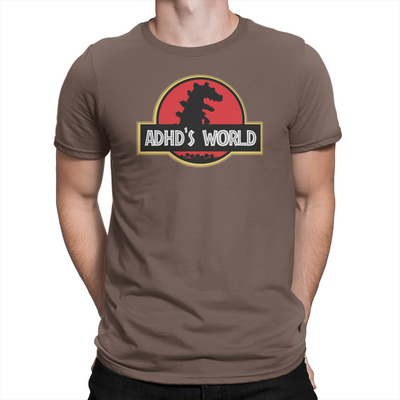 ADHD's World - Unisex T-Shirt Brown
