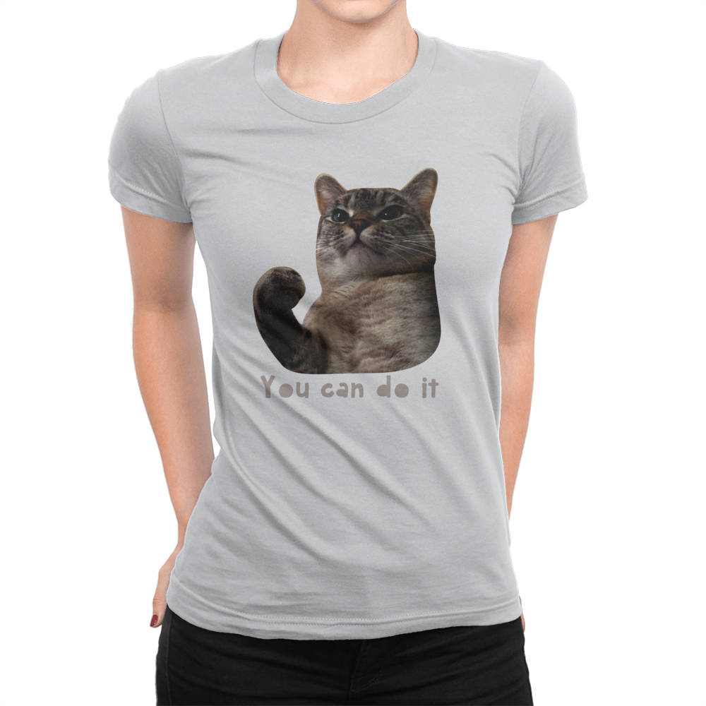 Nala Cat - You Can Do It Ladies Shirt – Crowdmade