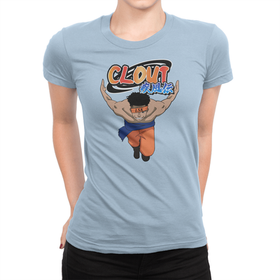 Clout Chaser - Ladies Shirt Baby Blue