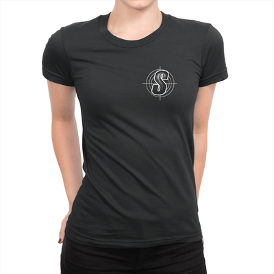 Shoddy Cast Pocket Logo - Ladies T-Shirt Black
