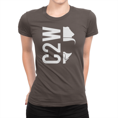 C2W - Ladies T-Shirt Chocolate