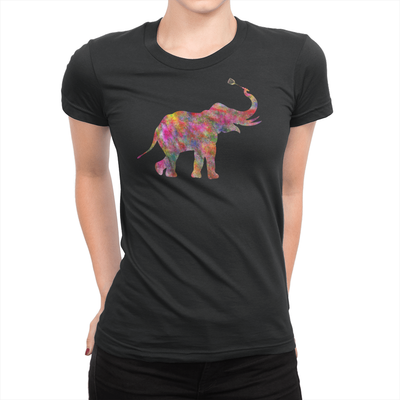 Elephant - Ladies T-Shirt Black