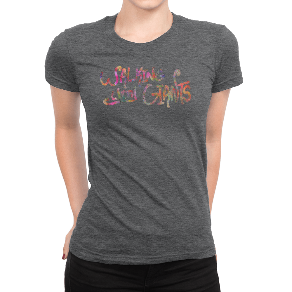Walking With Giants - Ladies T-Shirt Dark Grey Heather