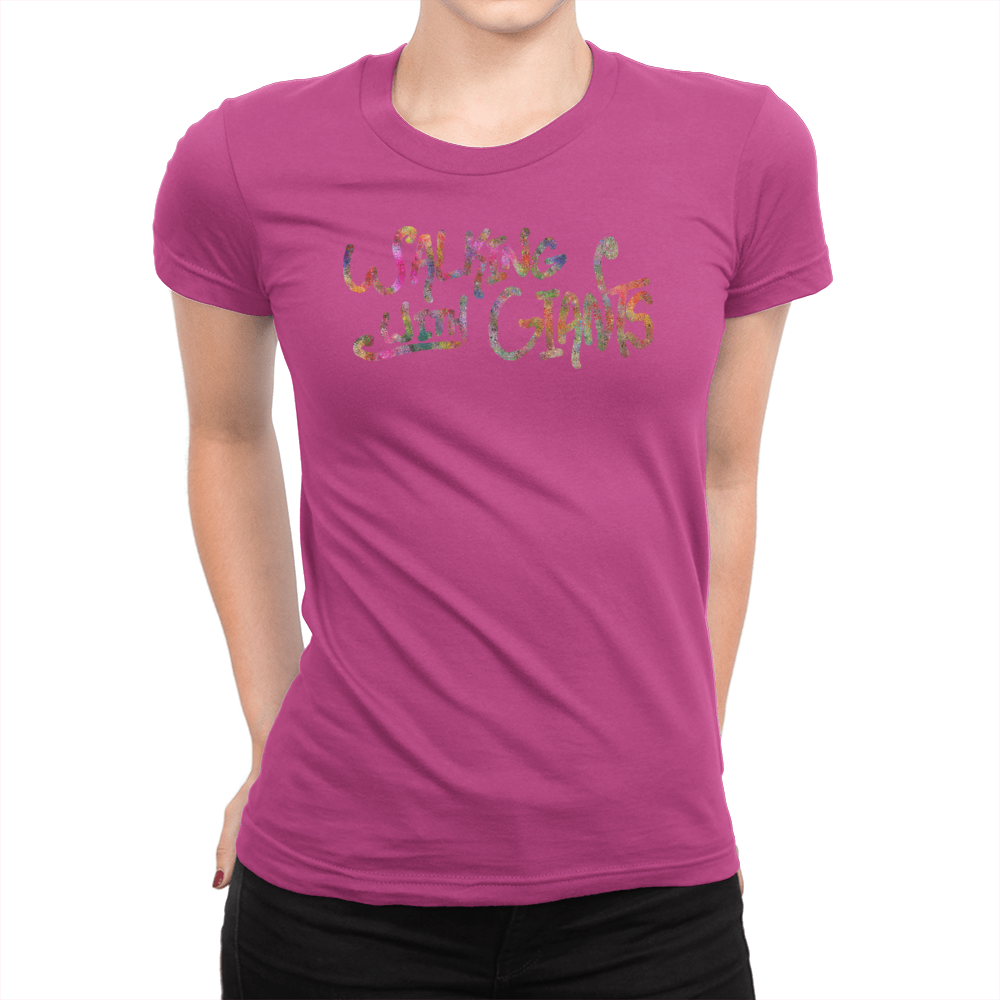 Walking With Giants - Ladies T-Shirt Berry