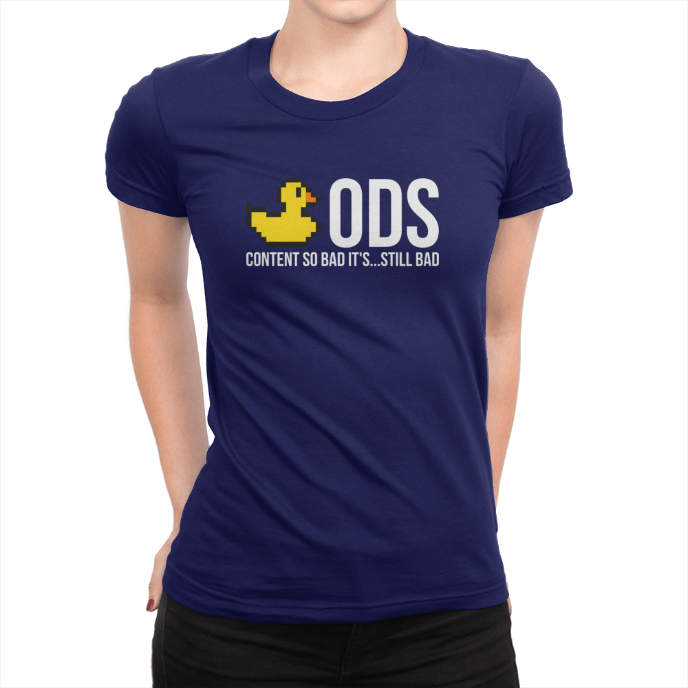 Official Duck Studios Logo - Ladies T-Shirt Navy