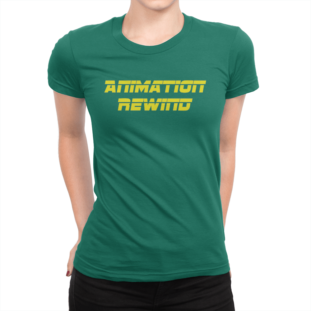 Animation Rewind - Ladies T-Shirt Kelly