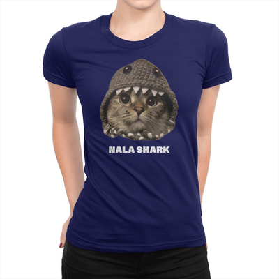Nala Shark - Ladies T-Shirt Navy
