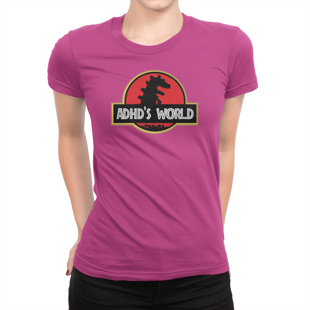 ADHD's World - Ladies T-Shirt Berry