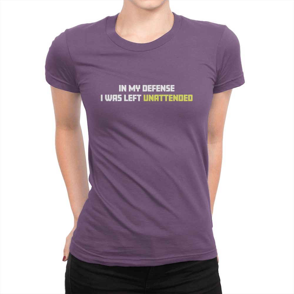 In My Defense - Ladies T-Shirt Team Purple