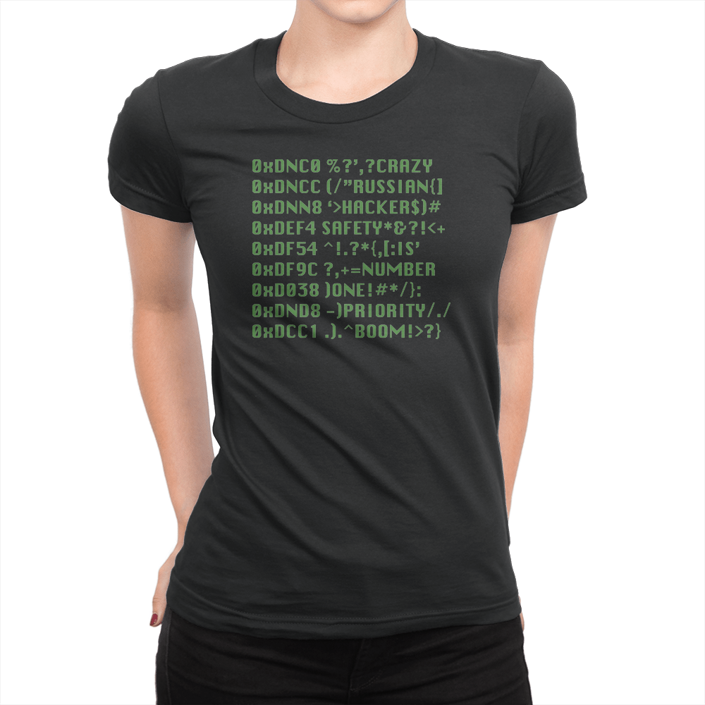 Hacker - Ladies T-Shirt Black