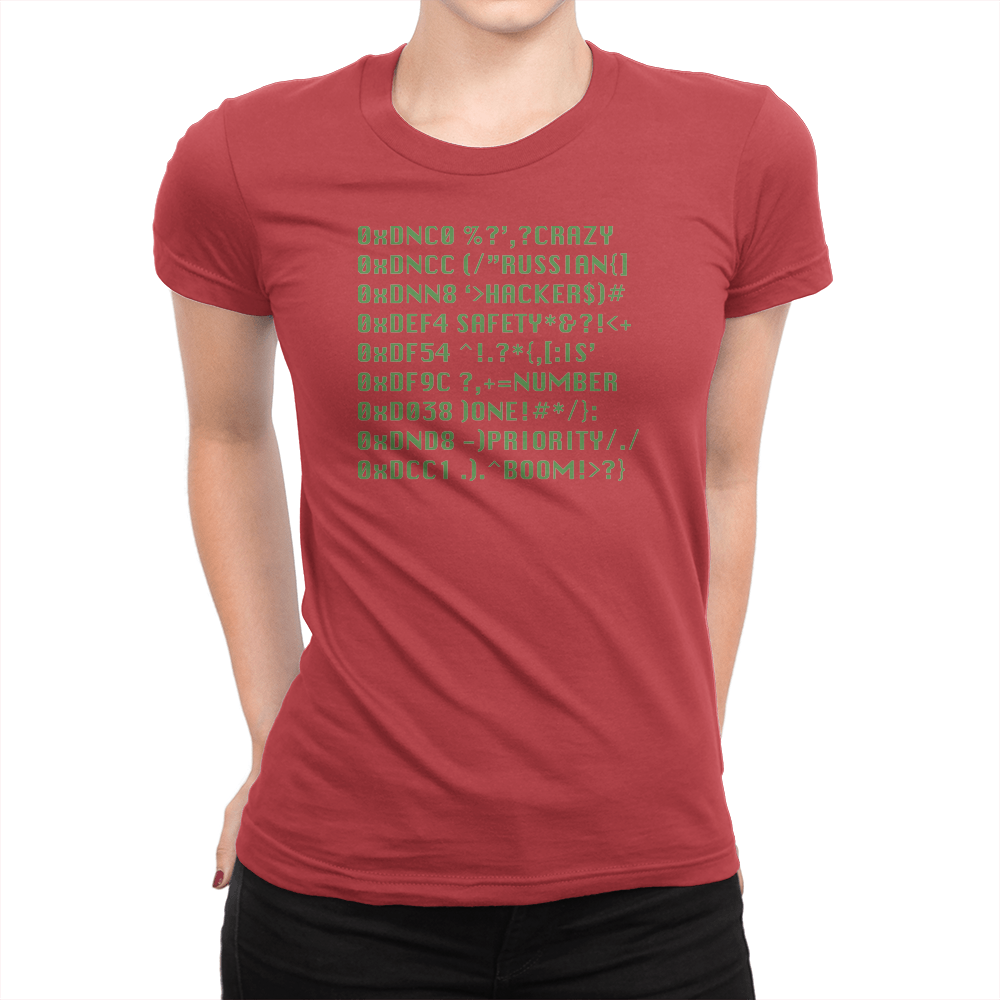 Hacker - Ladies T-Shirt Red
