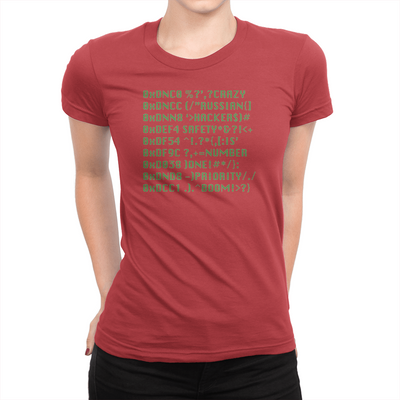 Hacker - Ladies T-Shirt Red