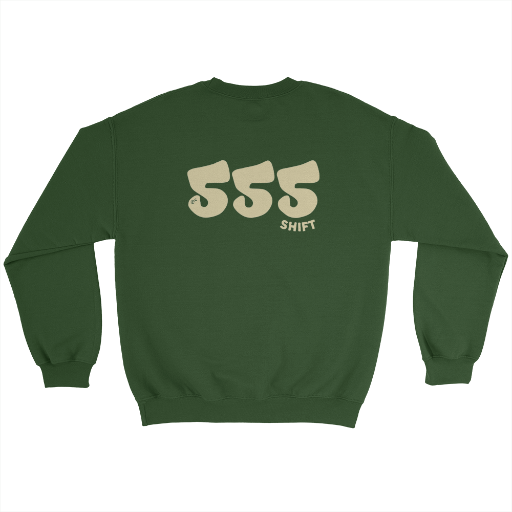 555 Forest Green Crewneck