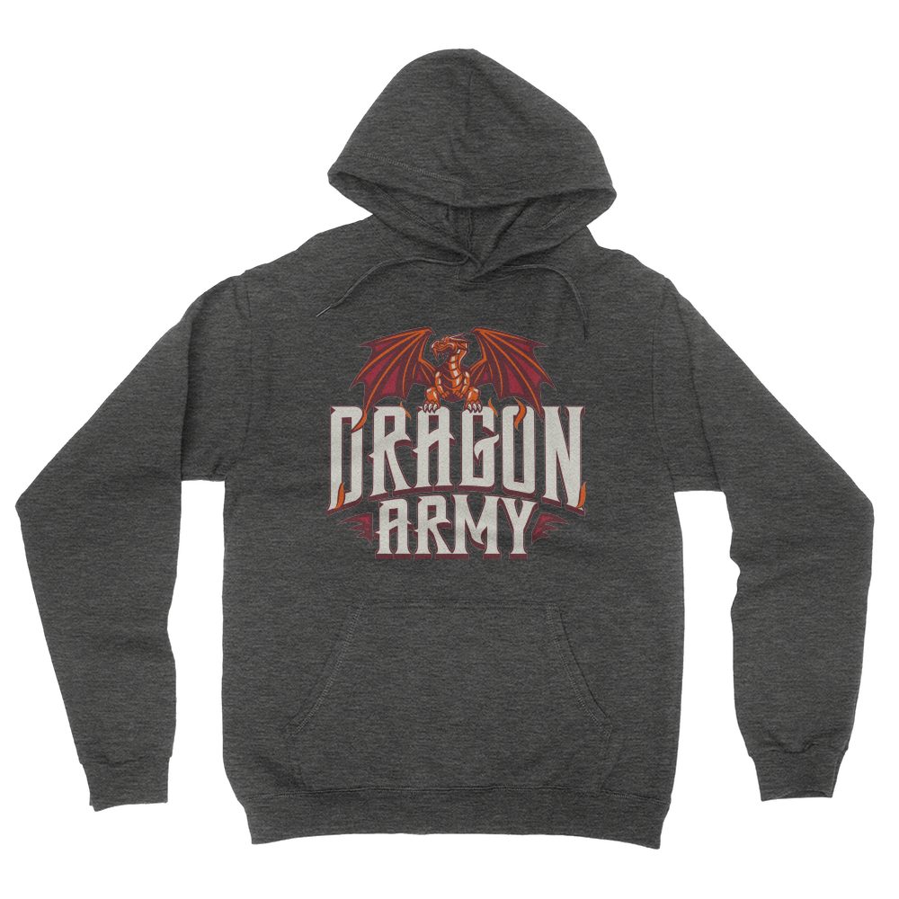 Dragon Army - Hoodie Dark Heather