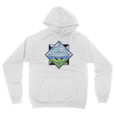 Trainer Tips Color Logo - Unisex Pullover Hoodie White