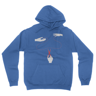 The Red String of Fate - Unisex Pullover Hoodie Royal Blue