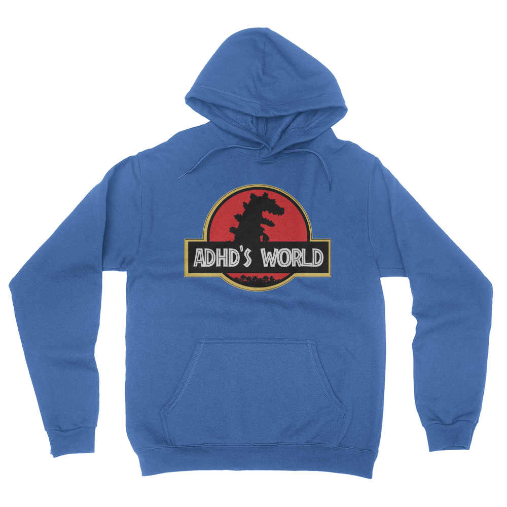 ADHD's World - Unisex Pullover Hoodie Royal Blue