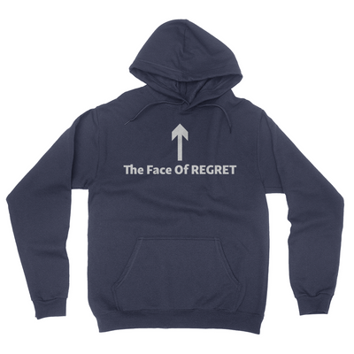 The Face Of Regret - Unisex Pullover Hoodie Navy