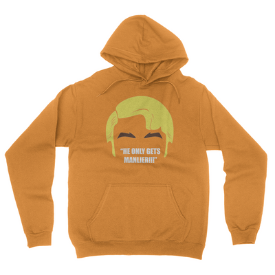 He Only Gets Manlier - Unisex Pullover Hoodie