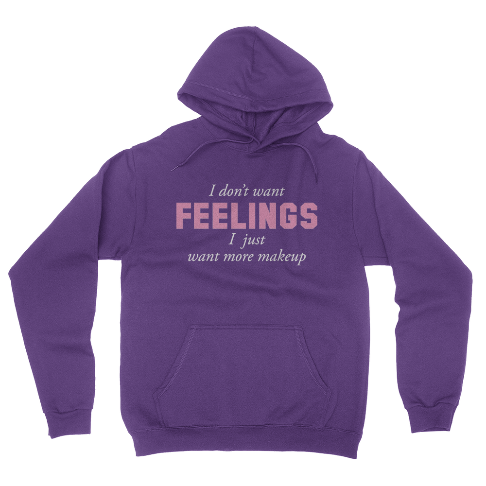 I Don't Want Feelings - Unisex Pullover Hoodie Purple