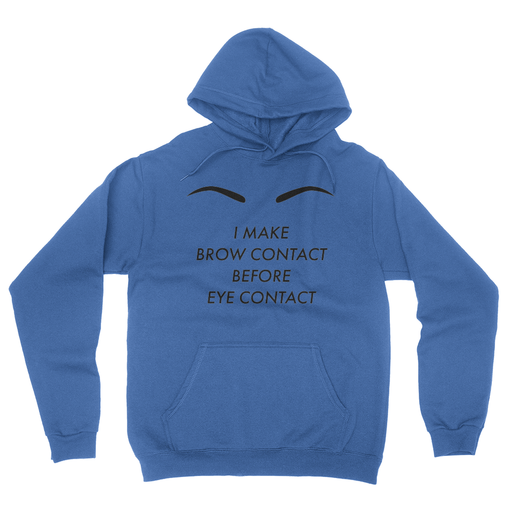 Brow Contact - Unisex Pullover Hoodie Royal Blue