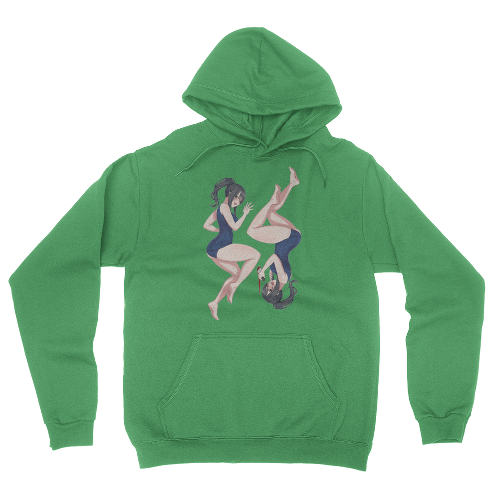 Two Sides Swimsuit - Unisex Pullover Hoodie Irish Green