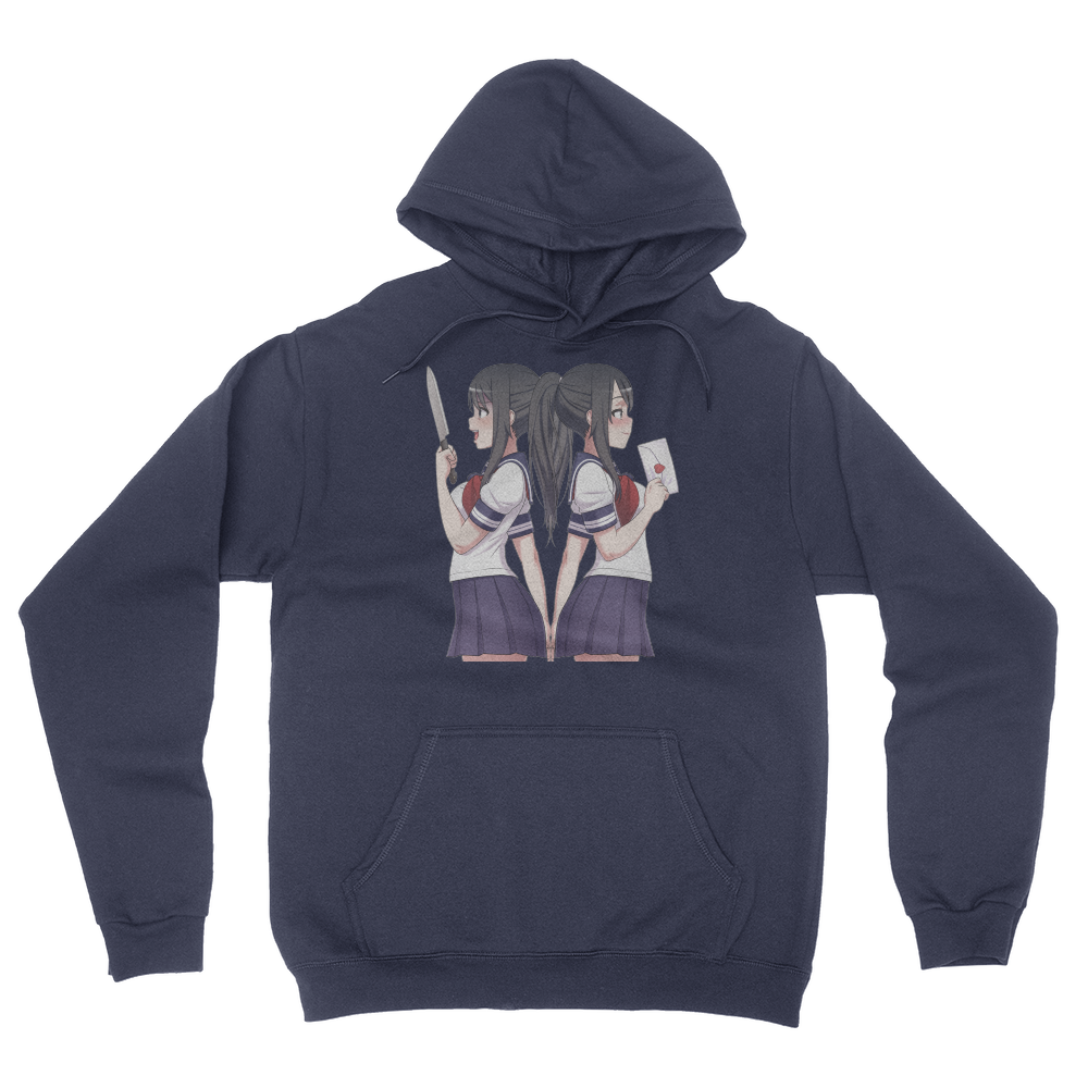 Back To Back - Unisex Pullover Hoodie Navy