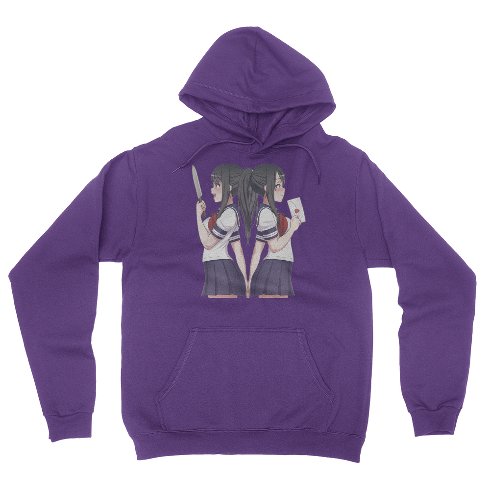 Back To Back - Unisex Pullover Hoodie Purple