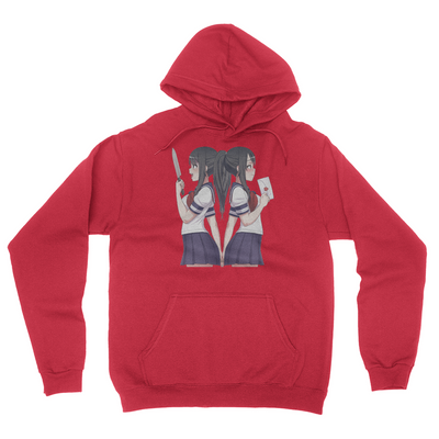 Back To Back - Unisex Pullover Hoodie Red