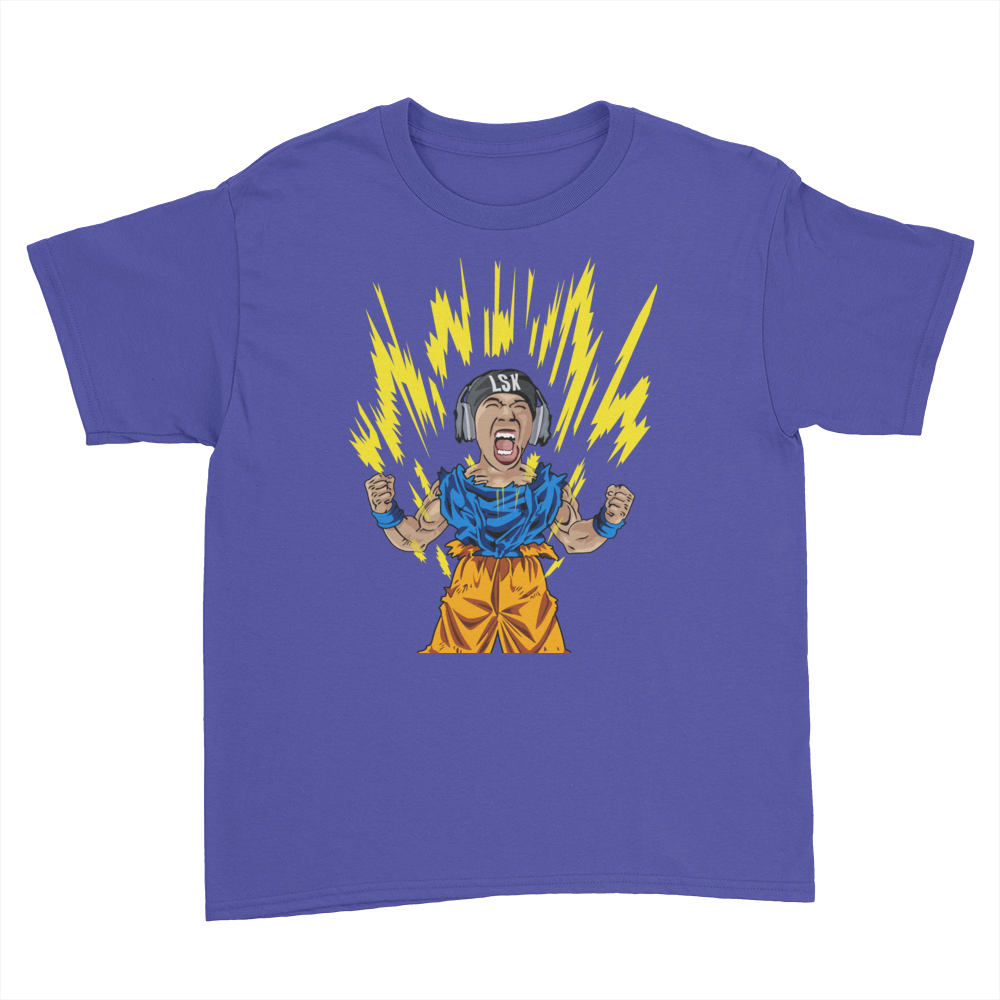 LSK Charged Up - Kids Youth T-Shirt Royal Blue