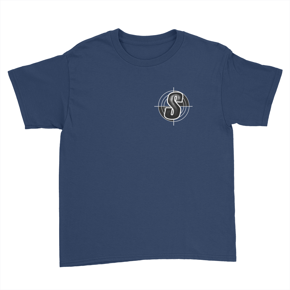 Shoddy Cast Pocket Logo - Kids Youth T-Shirt Navy