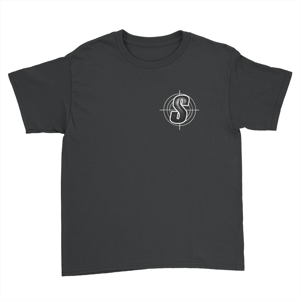 Shoddy Cast Pocket Logo - Kids Youth T-Shirt Black