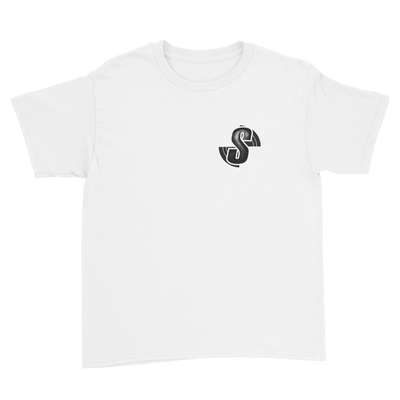 Shoddy Cast Pocket Logo - Kids Youth T-Shirt White