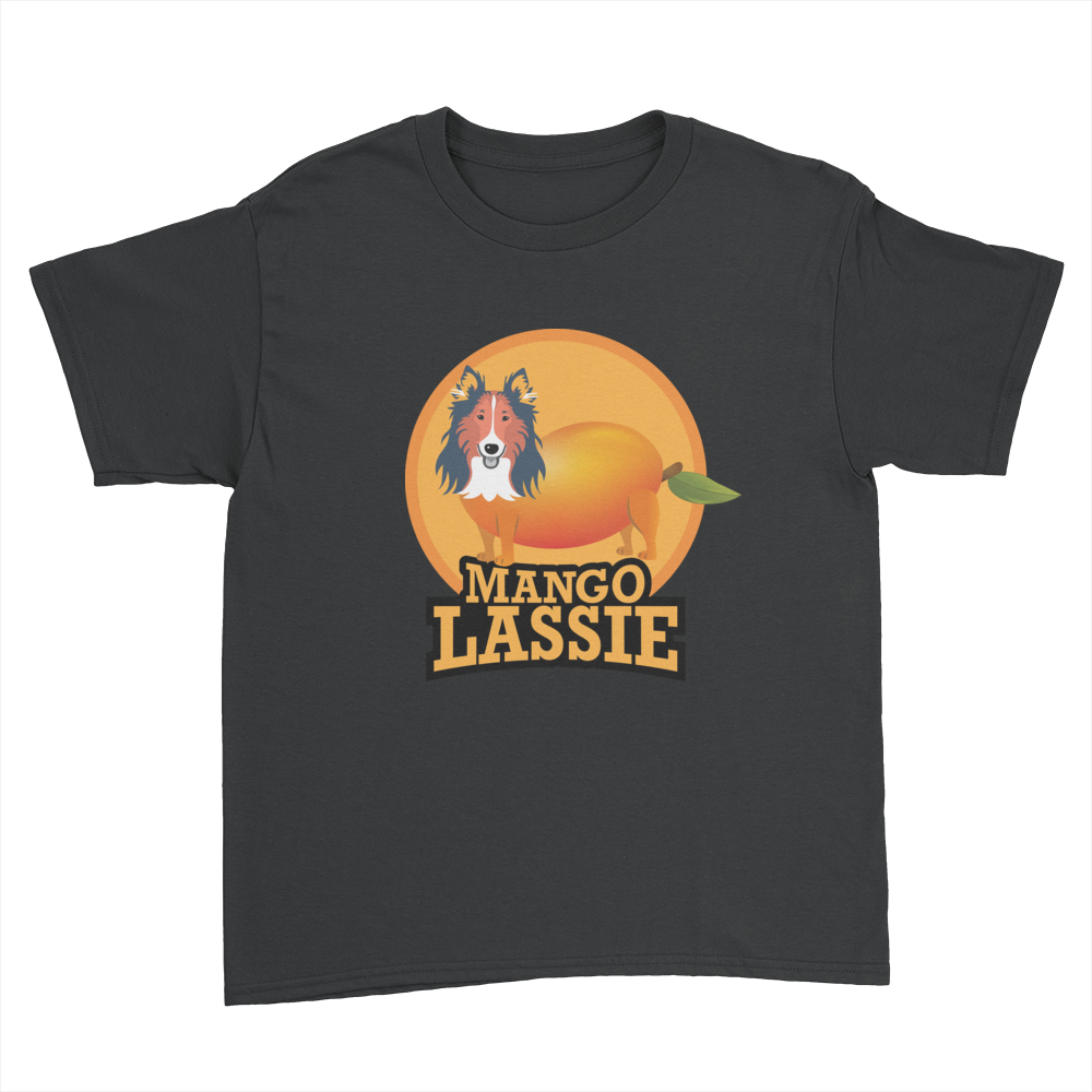 Mango Lassie - Kids Youth T-Shirt Black