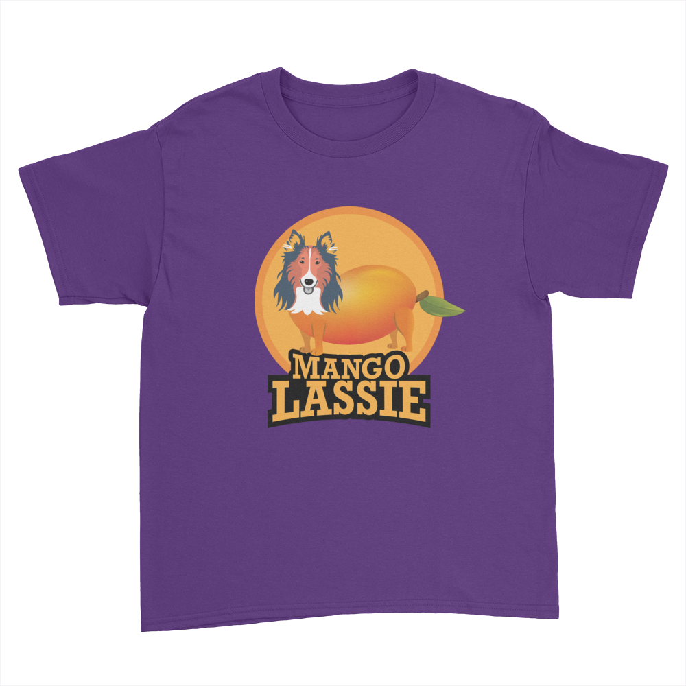 Mango Lassie - Kids Youth T-Shirt Purple