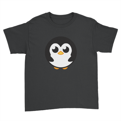 Pingu - Kids Youth T-Shirt Black